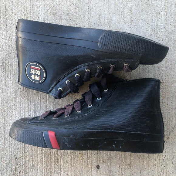 Vintage Pro-Keds in Vinyl - Woman's SZ 9 - Picture 2 of 16